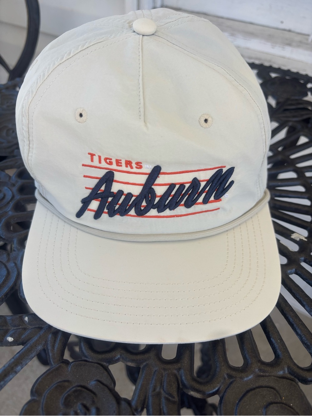 Legacy Auburn Tigers Embroidered Script Baseball Cap - Cream